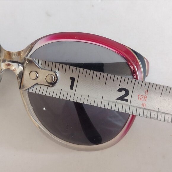 Vintage 80s Jaclyn Smith? France Sunglasses Ombre Oversized FRAMES ONLY - Picture 8 of 10